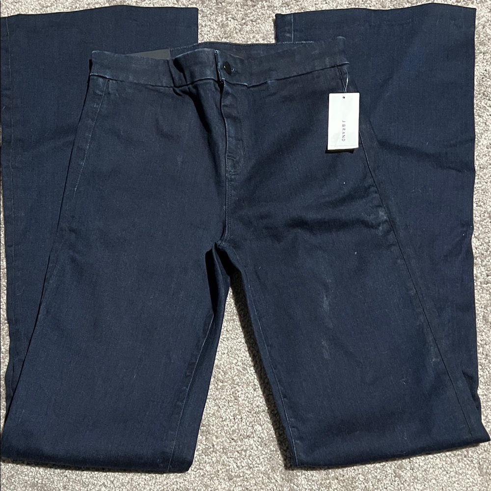 J Brand Midnight Blue Jeans inkwell tailored flare high-rise 26 new nwt $198